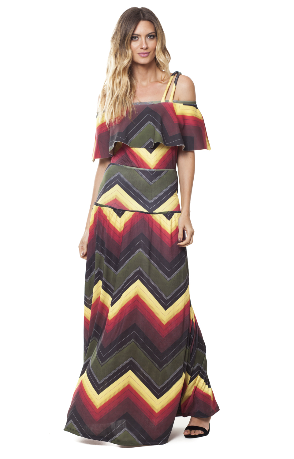 Tee Match - vestido vivos chevron militar